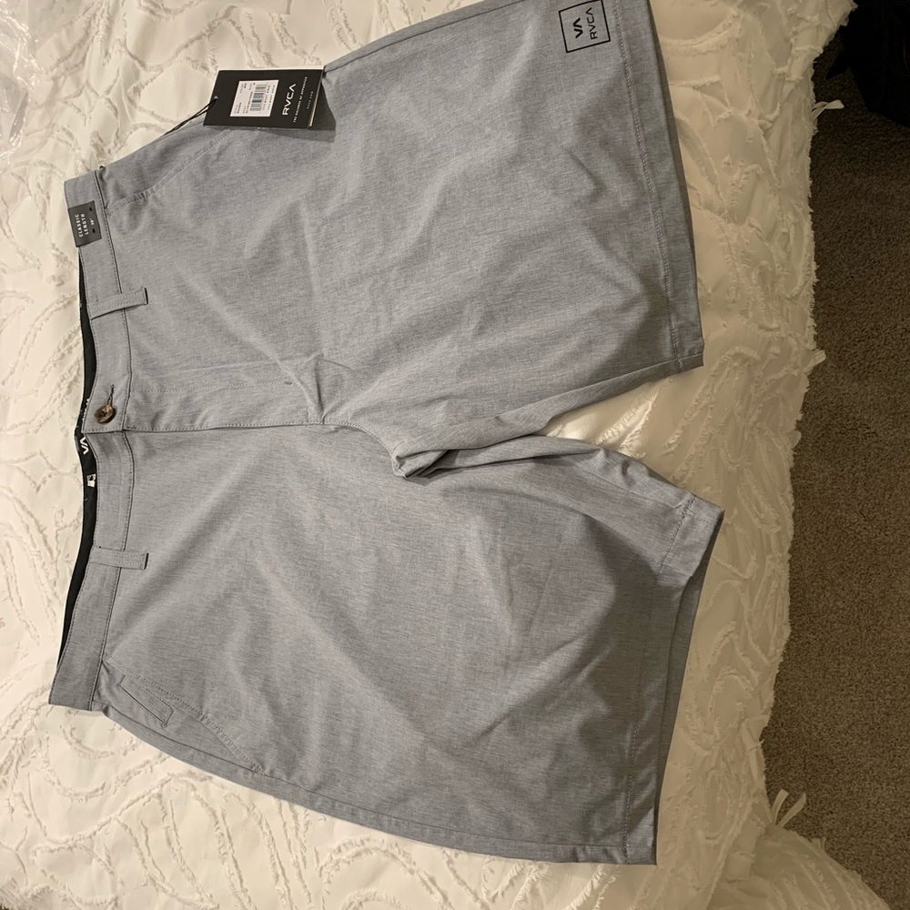 NWT RVCA Grey All the Way Hybrid Short